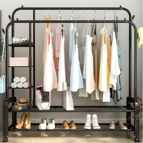 علاقة ملابس بطبقتين وعجلات – تنظيم أسهل